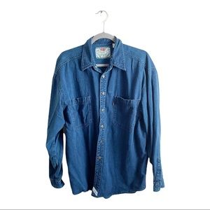 Levi’s Men’s Long Sleeve Button Down Denim Shirt